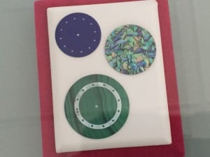 Watch faces made from precious gemstones