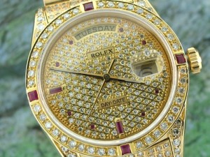 Diamond Encrusted Rolex Watch